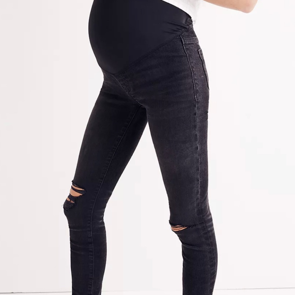 Madewelll Over Belly Maternity Jeans Size 28 Black